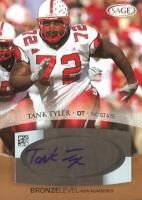 2007 Tank Tyler Sage - Autographs Bronze (#:A56) (Stock: 2) - $8.00