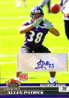 2008 Allen Patrick Stadium Club - Rookie Autograph (#:172) (Stock: 1) - $15.00