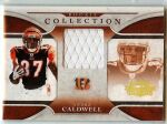 2008 Andre Caldwell Donruss Threads - Rookie Collection Materials Jersey (#:21) (Stock: 1) - $4.50