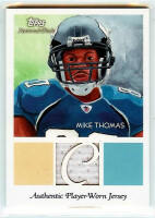 2009 Mike Thomas Topps National Chicle - Relic Jersey Card (#:NCR-MT) (Stock: 1) - $7.50