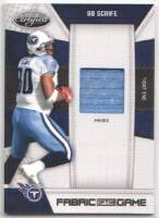 2010 Bo Scaife Certified - Fabric of the Game Prime Jersey (#'d 9/50) (#:150) (Stock: 1) - $6.50