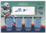 2010 Derrick Morgan Topps Prime - Quad Jersey Autograph (#'d to 299) (#:PL5DMD) (Stock: 1) - $15.00