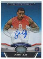2011 John Clay Topps Platinum - Rookie Autograph Blue Refractor (#'d to 99) (#:122) (Stock: 1) - $15.00