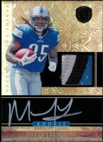 2011 Mikel Leshoure Panini Gold Standard - Rookie Autograph Patch (4-Colors - #'d to 525) (#:267) (Stock: 1) - $15.00
