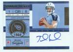 2011 Jake Locker Playoff Contenders - Rookie Autograph (#:211) (Stock: 1) - $17.50