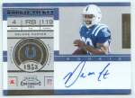 2011 Delone Carter Playoff Contenders - Rookie Autograph Variation (Print Run: 100) (#:236B) (Stock: 1) - $15.00