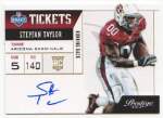 2013 Stepfan Taylor Prestige - NFL Draft Ticket Autograph (#:19) (Stock: 1) - $15.00