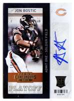 2013 Jon Bostic Panini Contenders - Playoff Ticket Rookie Autograph (#'d to 99) (#:146) (Stock: 1) - $15.00