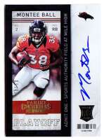 2013 Montee Ball Panini Contenders - Playoff Ticket Rookie Autograph Variation (#'d to 99) (#:229) (Stock: 1) - $15.00