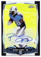 2014 Bishop Sankey Topps Chrome Mini - Black Refractor Autograph Rookie (#'d 3/25) (#:163) (Stock: 1) - $15.00