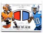 2014 Jeremy Hill Panini National Treasures - Rookie NFL Gear Combo Player Jerseys (with Bishop Sankey - #'d to 99) (#:RGC-JB) (Stock: 1) - $6.00