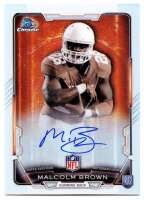 2015 Malcolm Brown Bowman - Chrome Rookie Autograph Refractor (#:RCRA-MBR) (Stock: 1) - $15.00