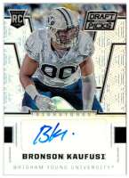 2016 Bronson Kaufusi Panini Prizm Draft Picks - Prizm Autograph Rookie (#:280) (Stock: 1) - $6.00