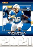 2021 Asante Samuel Jr. Panini Instant Year One - Rookie (1 of 1269) (#:36) (Stock: 3) - $1.50