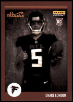 2022 Drake London Panini Instant Studio Rookies - (1 of 911) (#:4) (Stock: 2) - $3.50