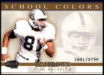 2001 Tim Brown Pacific Invincible - School Colors (#'d to 2750) (#:31) (Stock: 1) - $1.50