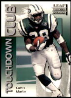 1998 Curtis Martin Leaf Rookies And Stars - Touchdown Club (#'d to 5000) (#:11) (Stock: 1) - $1.50