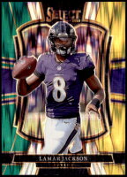 2025 Lamar Jackson Select - Green and Yellow Shock Prizm (#:160) (Stock: 1) - $3.50