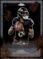 2025 Lamar Jackson Topps Chrome - Fortune 15 (#:F15-1) (Stock: 4) - $1.50