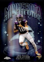 2025 Justin Jefferson Topps Chrome - All Chrome Team Refractor (#:ACT6) (Stock: 3) - $2.00