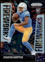 2025 Omarion Hampton Panini Prizm - Fireworks Prizm (#:17) (Stock: 1) - $3.00
