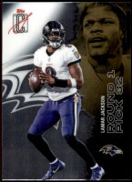 2025 Lamar Jackson Topps Signature Class - Chrome (#:5) (Stock: 1) - $1.25