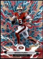 2025 Brock Purdy Topps Resurgence - Sky Blue and Pink Shock Refractor (#:86) (Stock: 1) - $3.50