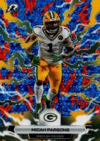 2025 Micah Parsons Topps Resurgence - Blue and Orange Spark Refractor (#:26) (Stock: 1) - $2.50