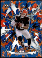 2025 Dillon Gabriel Topps Resurgence - Rookie Blue and Orange Spark Refractor (#:123) (Stock: 1) - $2.50