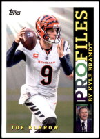 2026 Joe Burrow Topps - Profiles (#:TP4) (Stock: 1) - $2.00